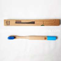 Long Straight Handle Bamboo Toothbrush