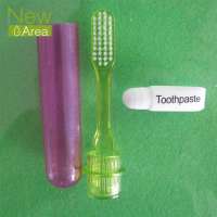 toothbrush and  toothpaste travel kit set