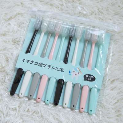 Customized macaroon toothbrush pure and fresh toothbrush simple style online hot sell yangzhou brush cute type soft bristle