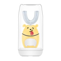 Children U type electric tooth brush Electric Personal Cleaning Toothbrush Charging with u shape toothbrush with bottle